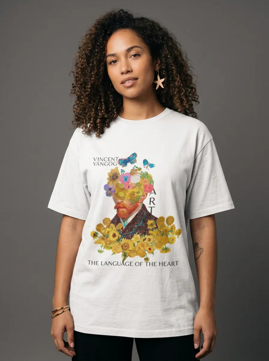 ART is the language of the heart T-Shirt - Oversized T-Shirt | My Turtle